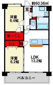アドミラーブルの間取り画像