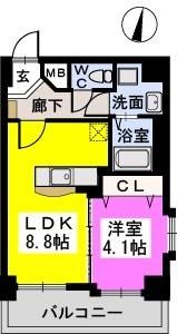 メゾンド オハナの間取り画像