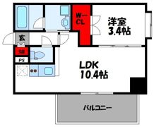 アクタス福岡県庁前グラシアの間取り画像