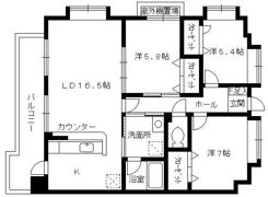 セレス別府の間取り画像