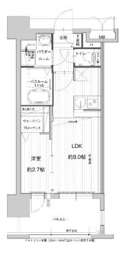 グランフォーレ千早プレミアの間取り画像