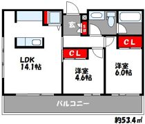 リンブランの間取り画像