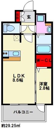 グランフォーレ大橋プレミアの間取り画像