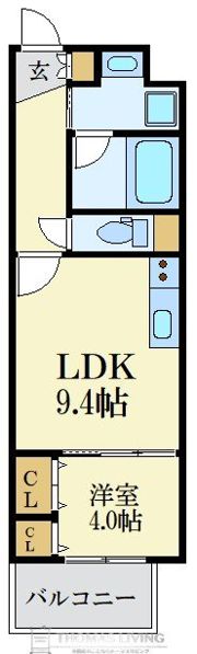 モンリーブル竹下駅前の間取り画像
