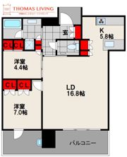 グランドメゾン福岡 The Central Luxeの間取り画像