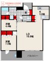 グランドメゾン福岡 The Central Luxeの間取り画像