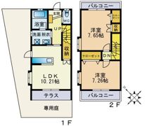 アルカンシェルBの間取り画像