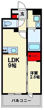 Rui’sChikushinoの間取り画像