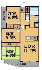 セントポリア桜坂の間取り画像