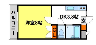 コメット五条Iの間取り画像