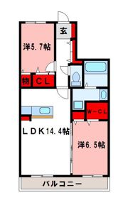 ステラルーチェ宰都の間取り画像