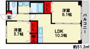 リバーサイド御笠の間取り画像