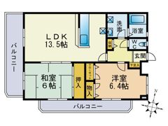 ロイヤルコート尾﨑の間取り画像