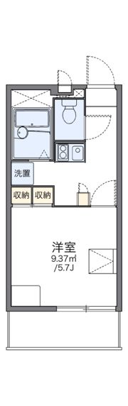 レオパレス月隈南の間取り画像