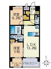 グランタイム都町の間取り画像
