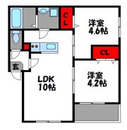 Emi，s三苫の間取り画像