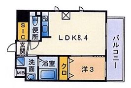 フロ－レンス桜坂の間取り画像