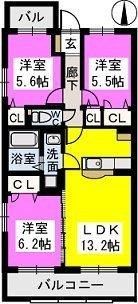 ステラ有田の間取り画像