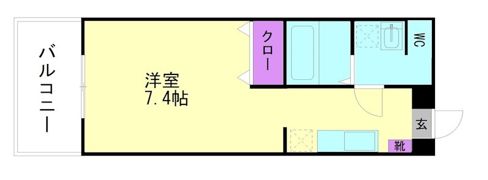 ライフステージ二日市壱番館の間取り画像