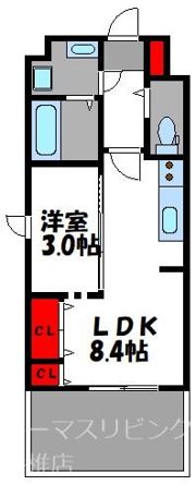 エムビルデベロップコアVIIの間取り画像