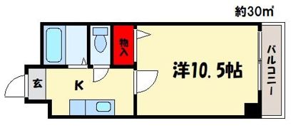 アネモス春日原の間取り画像