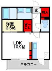 ルーベンスローザIIの間取り画像