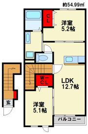 ヒュッゲの間取り画像