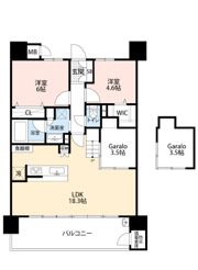 レジアス大橋DUXの間取り画像