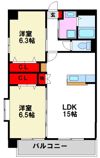 シャルマンパーク若江の間取り画像
