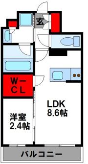 パークリュクス博多駅前の間取り画像