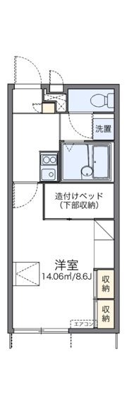 レオパレスFukufukuの間取り画像