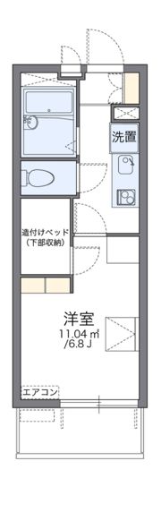 レオパレスORCHID Aの間取り画像