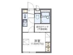 レオパレス佐座ハイツ壱番館の間取り画像