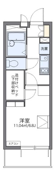 レオパレス七隈の間取り画像