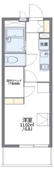 レオパレスブランシュの間取り画像