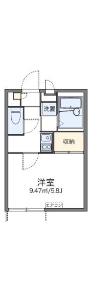 レオパレス住吉5の間取り画像