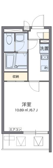 クレイノ比恵町の間取り画像