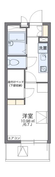 レオパレス葵の間取り画像