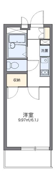 レオパレス平尾の間取り画像