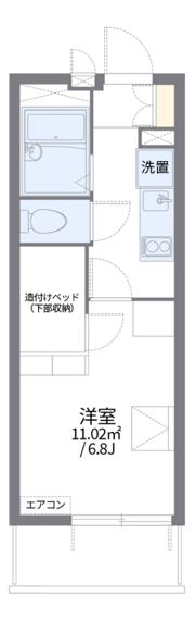 レオパレス椎の実4の間取り画像