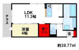 D-room都府楼前の間取り画像