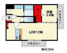 OMK東大利の間取り画像