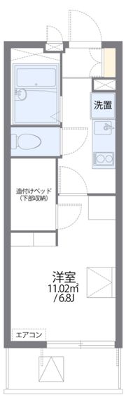 レオパレス博多豊Iの間取り画像