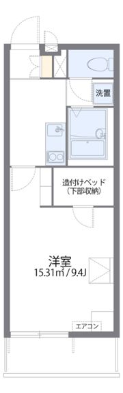 レオパレス博多豊IIの間取り画像