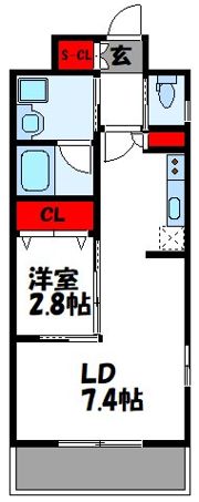 グランフォーレラグゼ箱崎の間取り画像