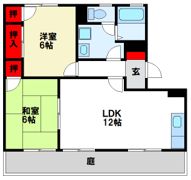 フレグランス天拝の間取り画像