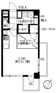 リアン西新の間取り画像