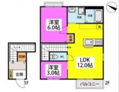 （仮称）タウンハウス紫の間取り画像