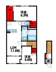 テラス・ド・ラ・フォレの間取り画像