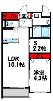 ロイズ土井南の間取り画像
